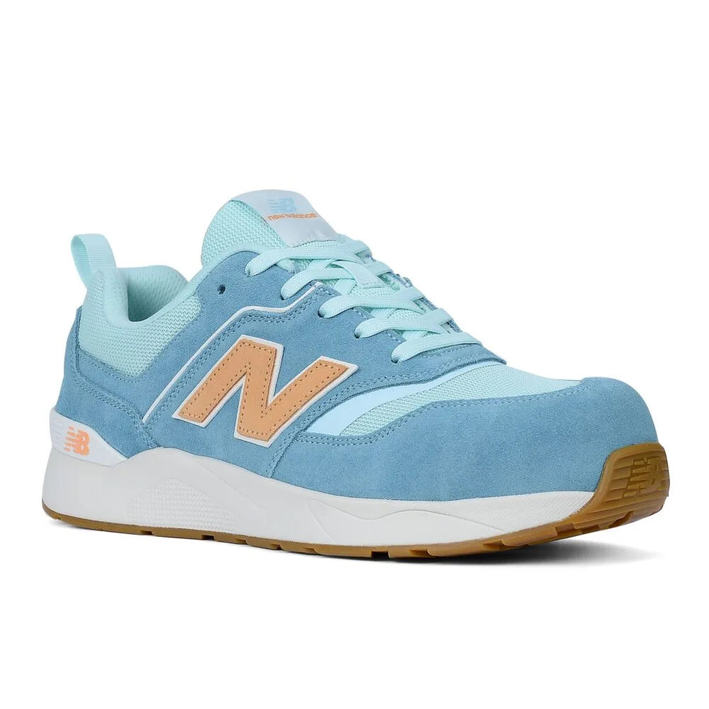 New Balance Elite Lite Dames Veiligheidsschoen S1PL - Milky Blue/Oranje - foto 4