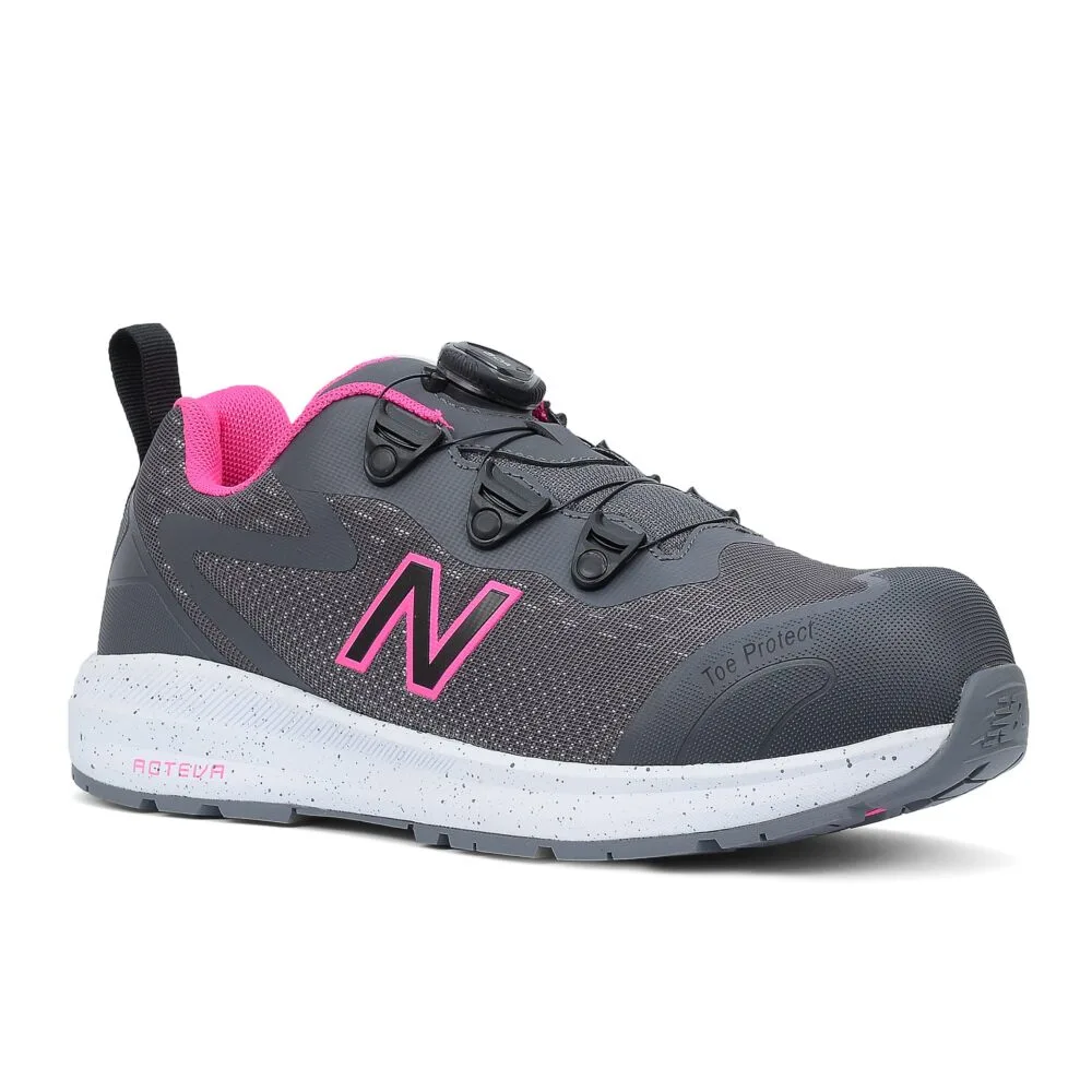 New Balance Logic BOA Dames Veiligheidsschoen S1PL - Grijs/Roze - foto 4