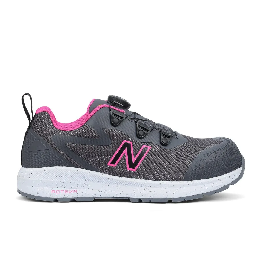 New Balance Logic BOA Women's Safety Shoe S1PL - Grey/Pink